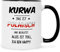 Bedruckte Tasse mit Spruch - Alles toll Kurwa - Lustige Sprüche Tasse als Geschenk für Freunde - Geschenk für Sie & Ihn - 330 ml - Kaffeetasse Kaffeebecher - Farbe: Schwarz & Weiß