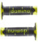 Griffe aus Gummi Domino für Motorradlenker Motocross, Offroad, Pitbike, Enduro, Trial, MX, Freeride (Gelb neon)