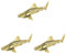 3st Messing Hai Tier Hai-dekoration Statue Fengshui-charme Auto-armaturenbrett-dekoration Fischfiguren Aus Messing Mini-hai-figur Meeresfigur Amerikanischer Stil China Kleinkind