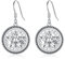 Ohrringe Pentacle Sterling Silber 925, Ohrringe Pentagramm Damen, Ohrringe Frauen Tetragrammaton, Pentagramm Schmuck für Frauen