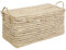 Bohome Living - Baúl de Almacenaje de Mimbre, Cesta Grande para Juguetes, Estilo Boho Chic, Decoración para Hogar (80cm)