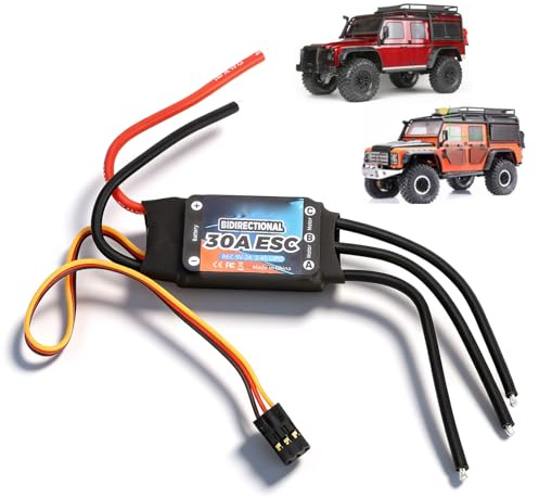 RC Brushless Motor GTSKYTENRC Bidirektionaler 30A Brushless ESC Elektrischer Geschwindigkeitsregler für RC Auto Boot Unterwasserpropeller