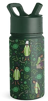 Simple Modern Kids Summit Water Bottle with Straw Lid | Encanto Bruno Insulated 14oz Stainless Steel Reusable Tumbler Gifts for Boys, School | Encanto Oh, Bruno