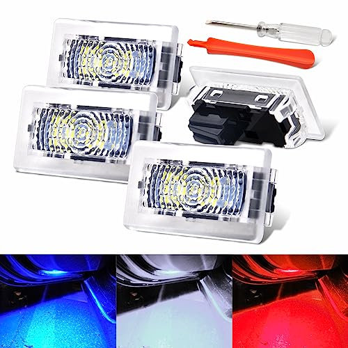 Prutomr Upgrade Ersatz Licht-Kit für Tesla Model 3 X S Y Custom LED Innenraum Ambient Zubehör Lampe für Fußraum Kofferraum Frunk Door Pfütze Handschuhfach Aufhellen Einfache DIY Installation (Blau)