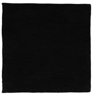 ASA Baumwolltuch gestrickt Set 2-teiliger aus Baumwolle in der Farbe Schwarz, Abmessungen: 30x30x0,50 cm, 37835065