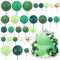 50 Pcs Ball Cake Topper Green Mini Balloons Cake Topper Pearl Balls Cupcake Picks Round Ball Cake Insert Topper Baking Decoration Multi Size Cake Balloon for Birthday Wedding Baby Shower