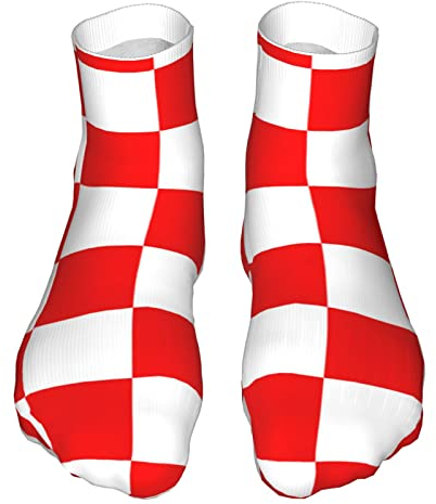 NLWQEKV Kroatien Flagge Damen Herren Socken Kurzes Kleid Schlauch Liner Knöchel Crew Strümpfe