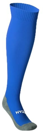 T1TAN Fußball Stutzen - Herren, Damen und Kinder - Farbe blau - Größe 35-38