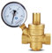 Druckminderer Wasser G 1/2 3/4 1 2 Messing Wasserdruckminderer-Halteventil DN15/DN20/DN25/DN32 Regler Einstellbares Überdruckventil Manometer Wasserdruckregler (Size : DN40, Color : Without Gaug