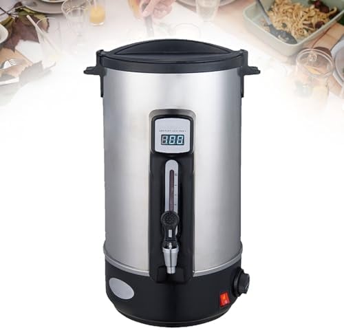 pealiritansemen Stainless Steel Water Boiler, Office Hot Water Boiler, 12l Double Wall Insulation Water Maker With Insulated Handle, Suitable For Boiling Water, Brewing Tea, Hot Milk