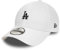New Era Los Angeles Dodgers MLB Truckercap Baseball Klettverschluss gebogener Schirm Teamlabel LA Logo weiß - One-Size