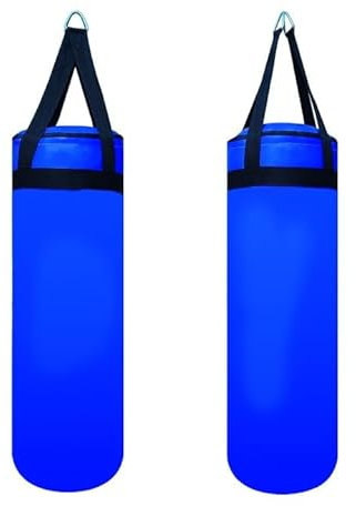 TECNOFIT - Sac de boxe pour enfants Leather Pro Kid vide 5-10-20 kg en similicuir - Sac de boxe pour enfants - 75 x 25 cm (Bleu)