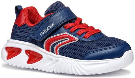 Geox J Assister BOY C Sneaker, Navy/Red, 6 UK Child