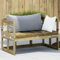 NQJIBUE Outdoor-Möbel, Sitzgelegenheiten im Freien, Gartensofa-Bank, ausziehbar, imprägniertes Holz, Kiefer