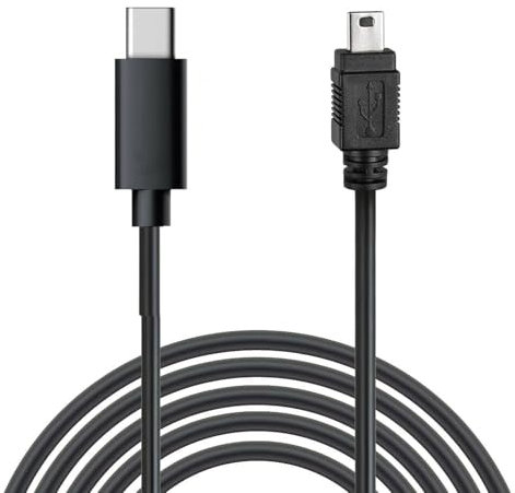 TECHZOCO Cable USB C a Mini USB Sincroniza y Carga, Transferencia de Datos 480 Mbit/s, Compatible con Micrófono Blue Yeti, PS3, Wii U Pro, Disco Duro Externo, Cámaras Digitales, MP3, 1 Metro