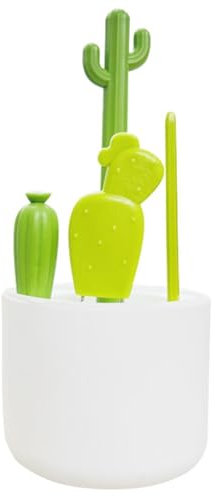 Bottle Cleaning Brush Set, 4pcs Cactus Multi-functional Cleaner, Cute Water Bottles With Straw Brush,16.5 * 0.6 * 0.6cm, Easy To Use, Portable For Washing Narrow Neck Beer
