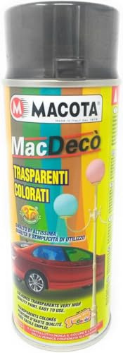 HITOPSELLER MACOTA MacDecò 42123 Bomboletta Vernice Spray Trasparente colorata Nero, 400ml