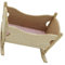 FOYTOKI 1Pc Miniature Wooden Cradle Model for Dollhouse Beautiful for Mini House Decoration Intellectual Development Lovely Design present Choice