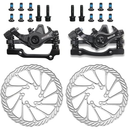 AEYINO Bicycle Disc Mechanical Brake Kit Line Pulling Disc Brakes Caliper
