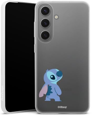 Slim Case kompatibel mit Samsung Galaxy S 25 Silikon Handyhülle transparent Hülle extra dünn Lilo & Stitch Fanartikel Disney