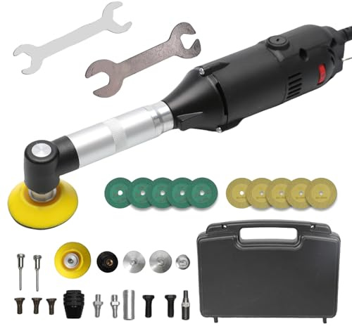 Meuleuse Droite Professionnelle 350W,Outil De Restauration Des Joints Carrelage,Outil Rotatif Électrique 6 Vitesse,15000 tr/min,Pince Ø3mm, Ponceuse Polisseuse Pour Bijoux,Bois,Pierre&Carrelage (Noir)