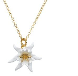 Collona con ciondolo Giglio di mare in argento 925 realizzato a mano