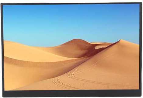 Bewinner 16in Portable Monitor 4K HD Computer Display, 60Hz USB C Dual Speaker Screen for Laptop PC, 100% SRGB Low Blue Light
