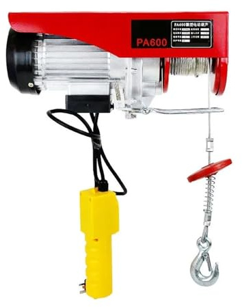 Grues d'atelier CA Treuil de Levage Lève-câble en acier Pour la rénovation et la construction de maisons | Palan électrique 220 V AVEC/télécommande sans fil