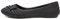 Lilley Gina Womens Black Front Pleated Ballerina - Size 3 UK - Black