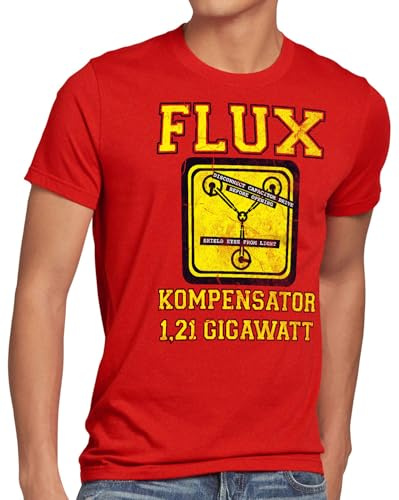 style3 Flux Kompensator Herren T-Shirt Game Gamer Zukunft Zurück Zeitreise