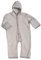 Cosilana, NEU Baby Fleece Overall mit Umschlag, 60% Schurwolle (kbT), 40% Baumwolle (KBA) (62/68, Grau meliert)