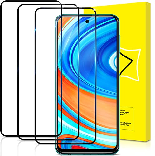GiiYoon 3 Stück Panzer Schutz Glas für Xiaomi Redmi Note 9S /Note 9 Pro, HD Displayschutzfolie, 9H Härte, Anti- Kratzer, Bläschenfrei, Ultrabeständig
