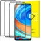GiiYoon-3 Piezas Protector Pantalla para Xiaomi Redmi Note 9S/Redmi Note 9 Pro Cristal Templado,[Sin Burbujas] [Cobertura Completa] [9H Dureza] Vidrio Templado HD Protector Pantalla