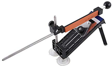 Kitchen Sharpener Professional Knife SharpenerKit Fixed Angle Sharpening Knife Sharpener with 4 Silicon Carbide Stones and Nylon Case