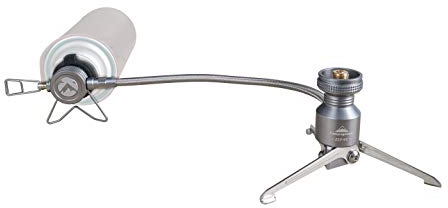 camping moon CAMPINGMOON Standtyp-Konvertierungsadapter für Butangas-Kraftstoffkanister, EN417 Lindal-Ventilkanister Standtyp-Butanadapter mit Schlauch Z23-VC