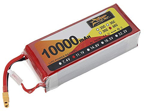KINGDUO Prise 11.1V 10000Mah 65C 3S Lipo Batterie Xt60 pour Drone Agricole FPV Quadricoptère Rc