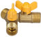 Gas Ball Valve Brass Hose Y Shaped 3 Way Split Hose Shut Off Ball Valve G1/2 Male Thread Outlet Splitter Y Connector with 2 Valves Hose Splitter Natural Gas Switch Fitting