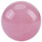 Zerodis Crystal Ball Crystal Rose Quartz Stone Sphere 1 pcs Pink Healing Ball Pink Rose Quartz Stone Sphere Decorative Ball Yoga Balancing Ball