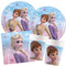 Procos - Partyset S Frozen 2 Wind Spirit, 52-teiliges Set, 16 Teller, 16 Becher, 20 Servietten, Einweggeschirr, Partygeschirr, Tischdekoration