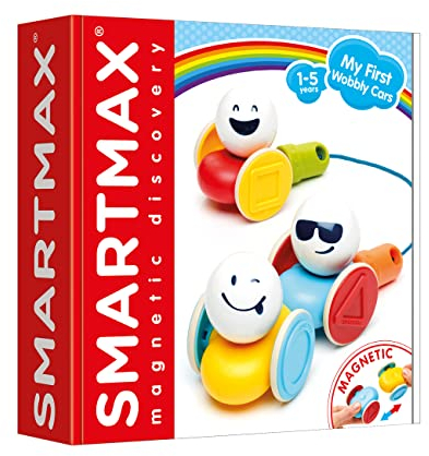 SMARTMAX - My First Wobbly Cars, Magnetic Construction Set, Ages 1-5