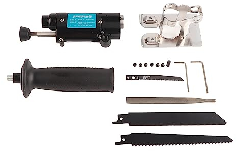 Electric Drill Multi Function Converter, Jigsaw, Reciprocating Saw, Electric File 3 in 1, Protable Reciprocating Saw Adapter for Cutting Wood, Steel Pipe, Plastic