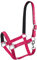 Start Halfter Pferd verstellbar – Nylon Halfter mit Polsterung – Größen: Pony, Cob, Warmblut – Komfortabel & Robust – Pferdehalfter für Stall & Weide (Himbeere, Full)
