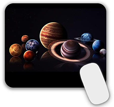 Mousepad Klein Mauspad mit Motiv 24 x 20 x 0,3 cm Schwarz rutschfeste Mauspads für PC,Laptop,Home, Office (204)