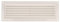 Amig - Griglia rettangolare in plastica con zanzariera | Griglie di ventilazione per presa d'aria | Ideale per soffitto cucina e bagno | Dimensioni: 260 x 90 mm | Colore: bianco