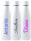 Mookase Botella Personalizada con Inicial y Nombre - Botella de Agua - 700 ml - Botella de Acero Inoxidable - Regalo Original - Botella para niña y niño