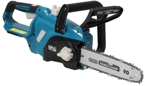 Akku-Kettensäge 18V, DEDRA 250mm, Oregon90 5,6m/s Schnittgeschwindigkeit, mit Kette ohne Akku & Ladegerät im karton, Ideal für Brennholz & Baum, 40 Kettenzähne