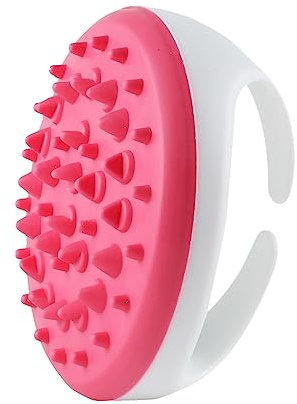 Faszienfreisetzende Massagebürste mit flexiblen Noppen für Hautgesundheit und Anti-Cellulite C Gel (Pink, One Size)