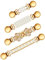 4 Stück Vintage Cardigan Clips für Frauen Pullover Clips Brosche Antik Schal Clips Strickjacke Clips Kette Kragen Clips Verschluss für Kragen Umhang Schals Mantel (Klassischer Stil)