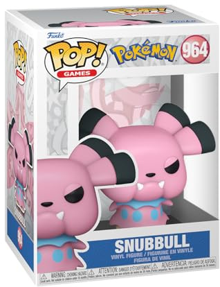 Funko Pop Games: Pokemon - Snubbull - Sammelfigur aus Vinyl - Geschenkidee - Offizielles Merchandise - Spielzeug für Kinder & Erwachsene - Videospiel-Fans - Modellfigur für Sammler und Display