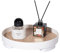 Anyoifax Bandeja redonda de madera rústica decorativa para decoración del hogar de otoño de 11.8 pulgadas, bandeja de servir de granja, mesa de centro, bandeja circular, pequeña color blanco